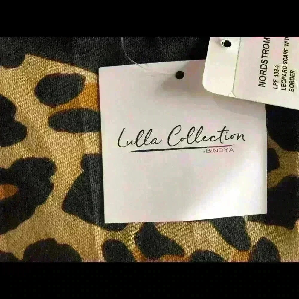 Lulla Collection Leopard Scarf NWT